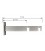 Double supports for modern curtain rods white