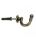 Hook for Curtains Antique Brass