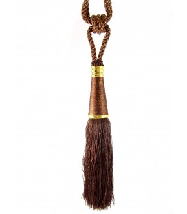Tassel for curtains brown