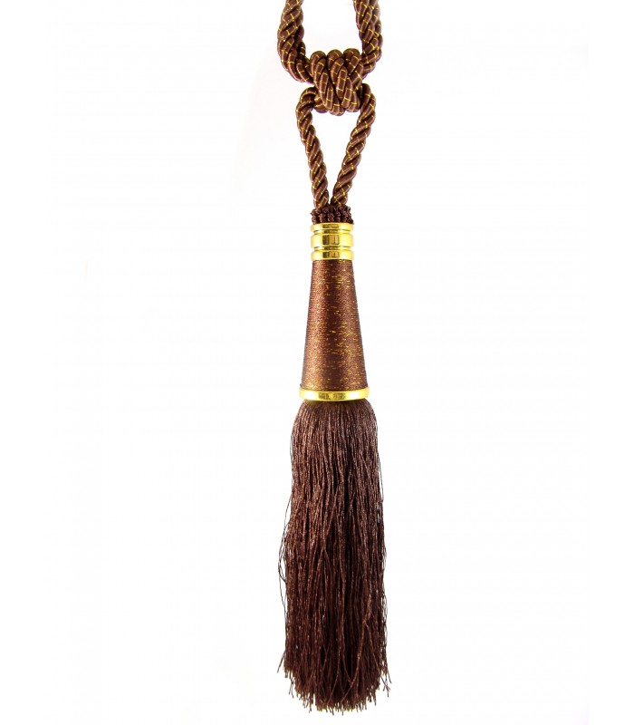 Tassel for curtains brown