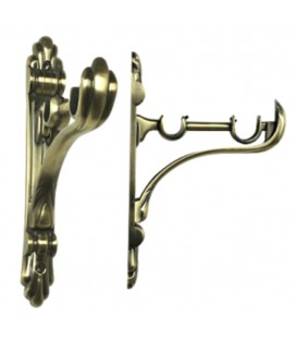Double Support Barocco 25 + 19 mm, Antique Brass