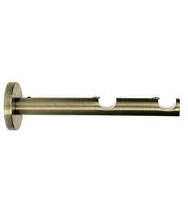 Modern, Simple, Double Support 19+19 mm, Antique Brass