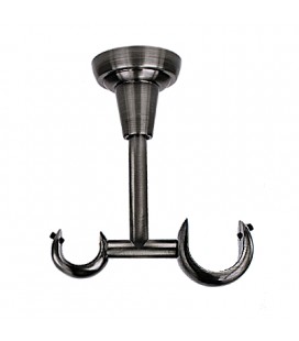 Ceiling Double Support 25 + 19 mm,  Anthracite