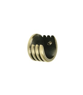 Side Single Support 19 mm Antique Brass