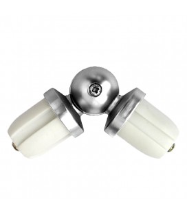 Angle Joint for Curtain Poles 25 mm Inox