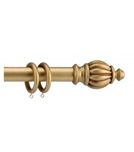 Luxury Wooden Curtain Rods 35 mm La Bella, L 200cm