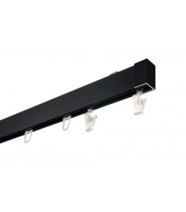 Single, Black Curtain Rail Liguria - ZEN VIII