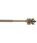 Small Curtain Pole Antique Brass