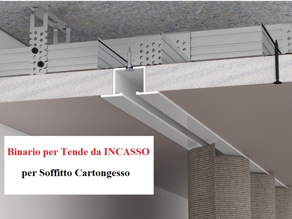 Installazione di un Binario per Tende Incasso su un controsoffitto in cartongesso