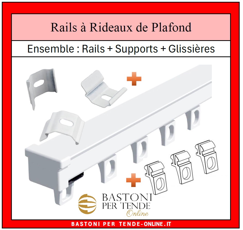 Ensemble de Rail a Rideaux au Plafond